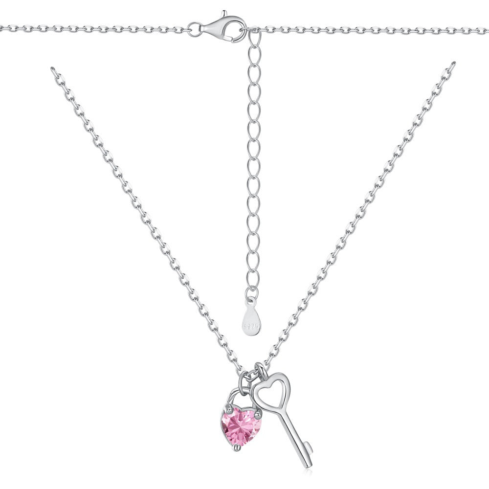 S925 Sterling Silver Heart Pendant Necklace