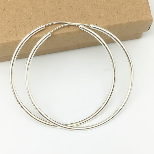 S925 Sterling Silver Hoop Earrings