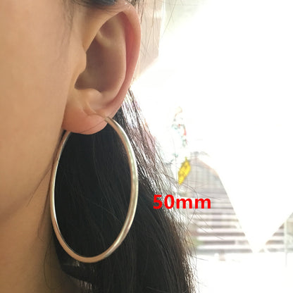 S925 Sterling Silver Hoop Earrings