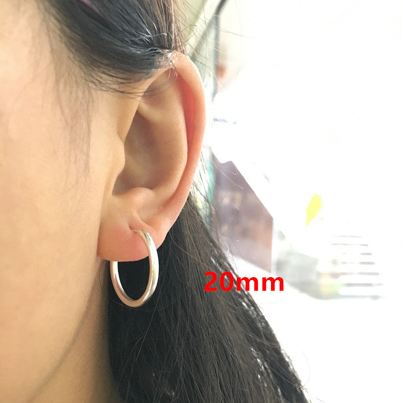S925 Sterling Silver Hoop Earrings