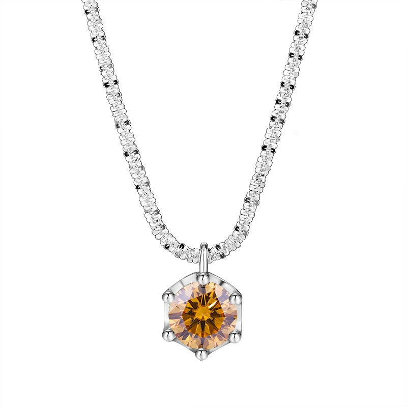 S925 Sterling Silver Moissanite Necklace