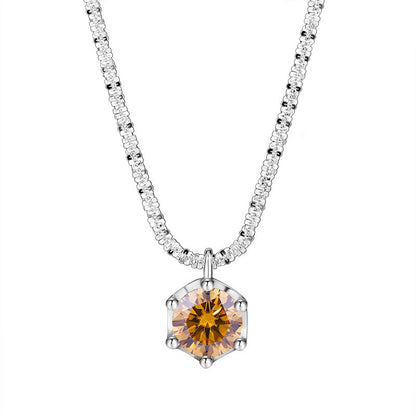 S925 Sterling Silver Moissanite Necklace