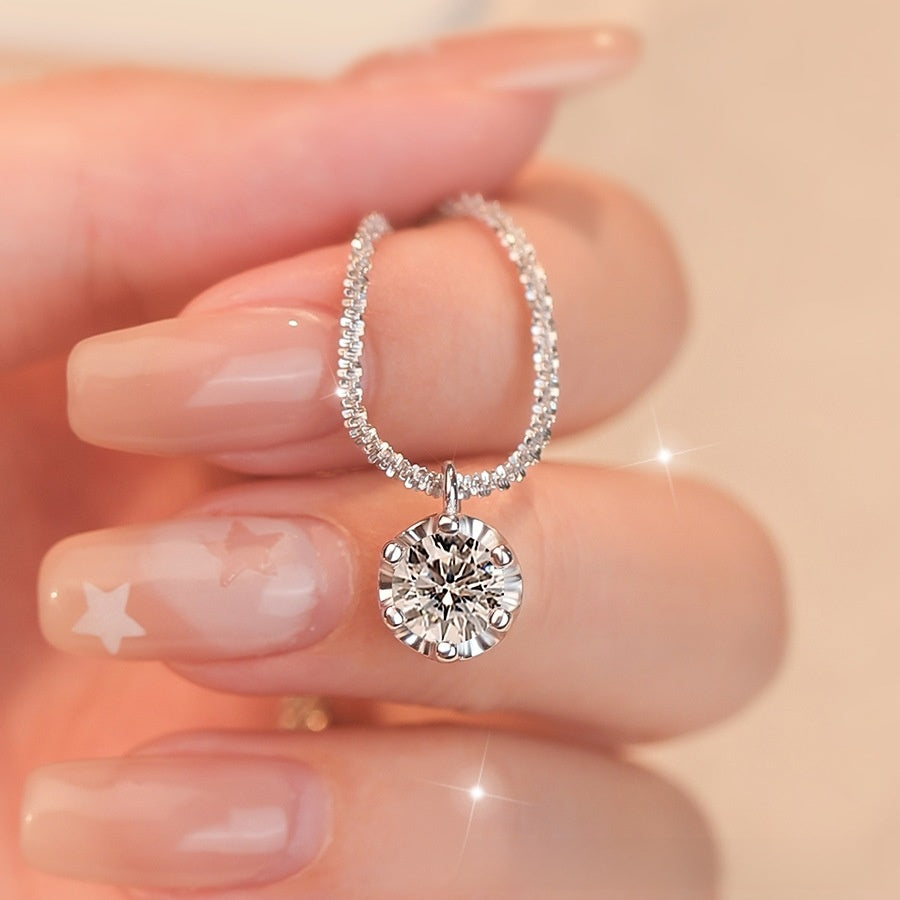 S925 Sterling Silver Moissanite Necklace