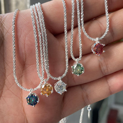 S925 Sterling Silver Moissanite Necklace