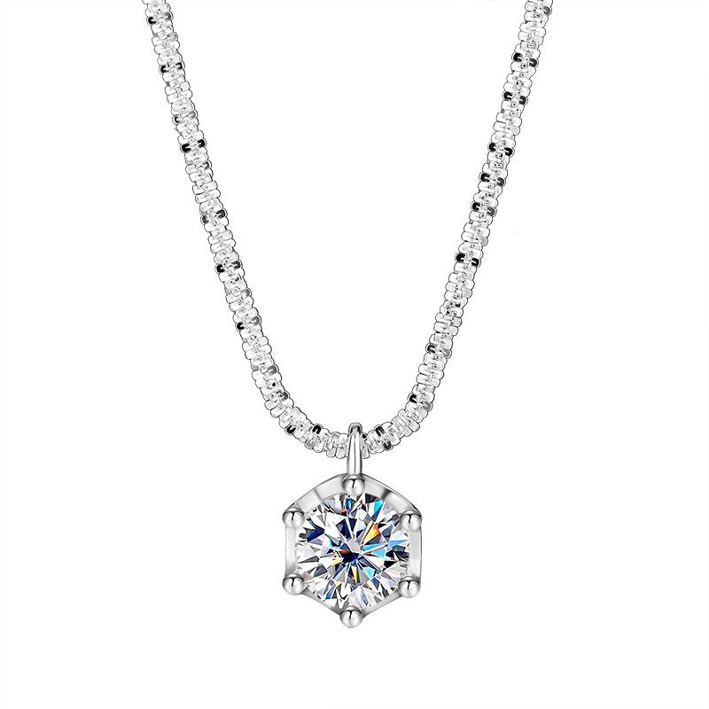 S925 Sterling Silver Moissanite Necklace