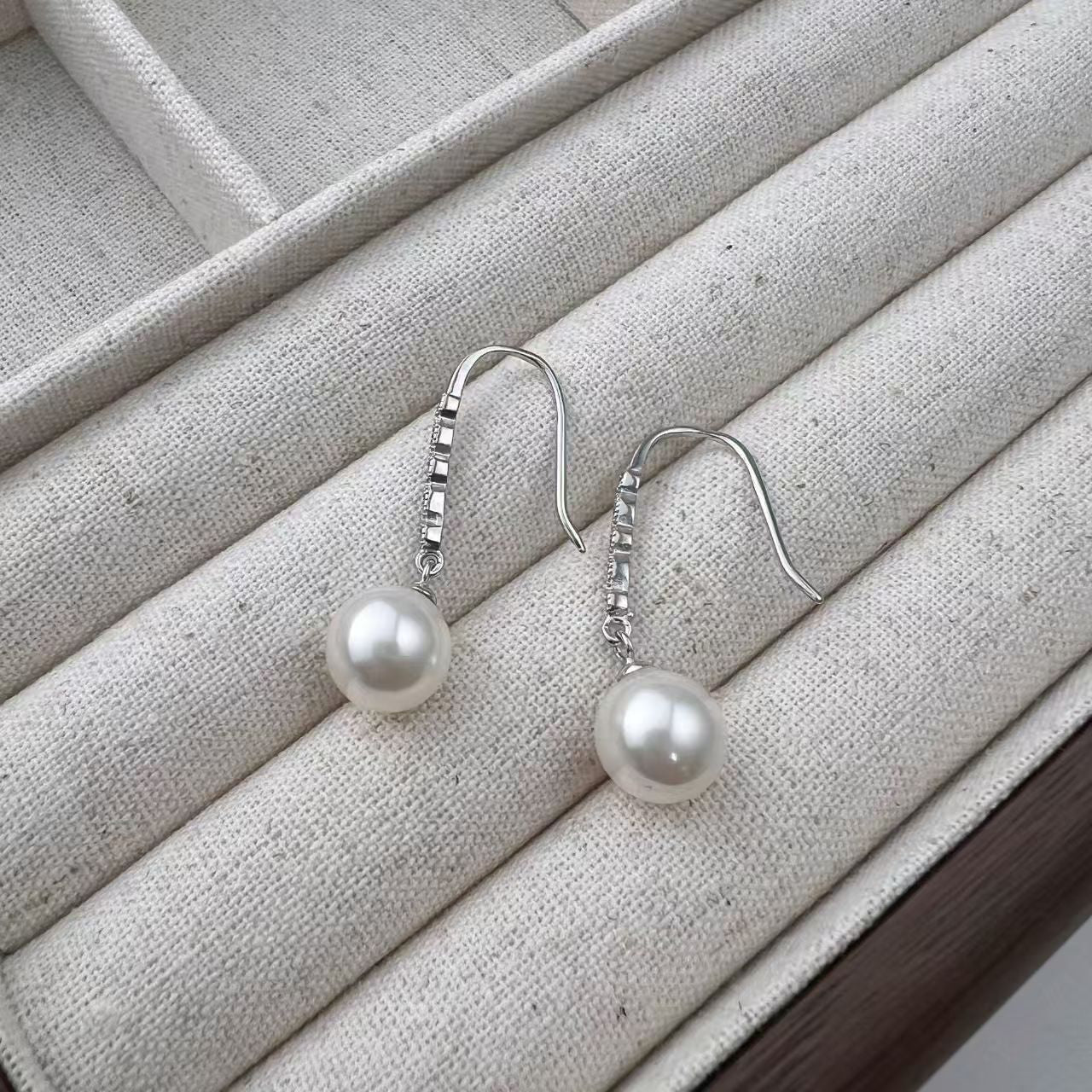 S925 Sterling Silver Pearl Tassel Earrings