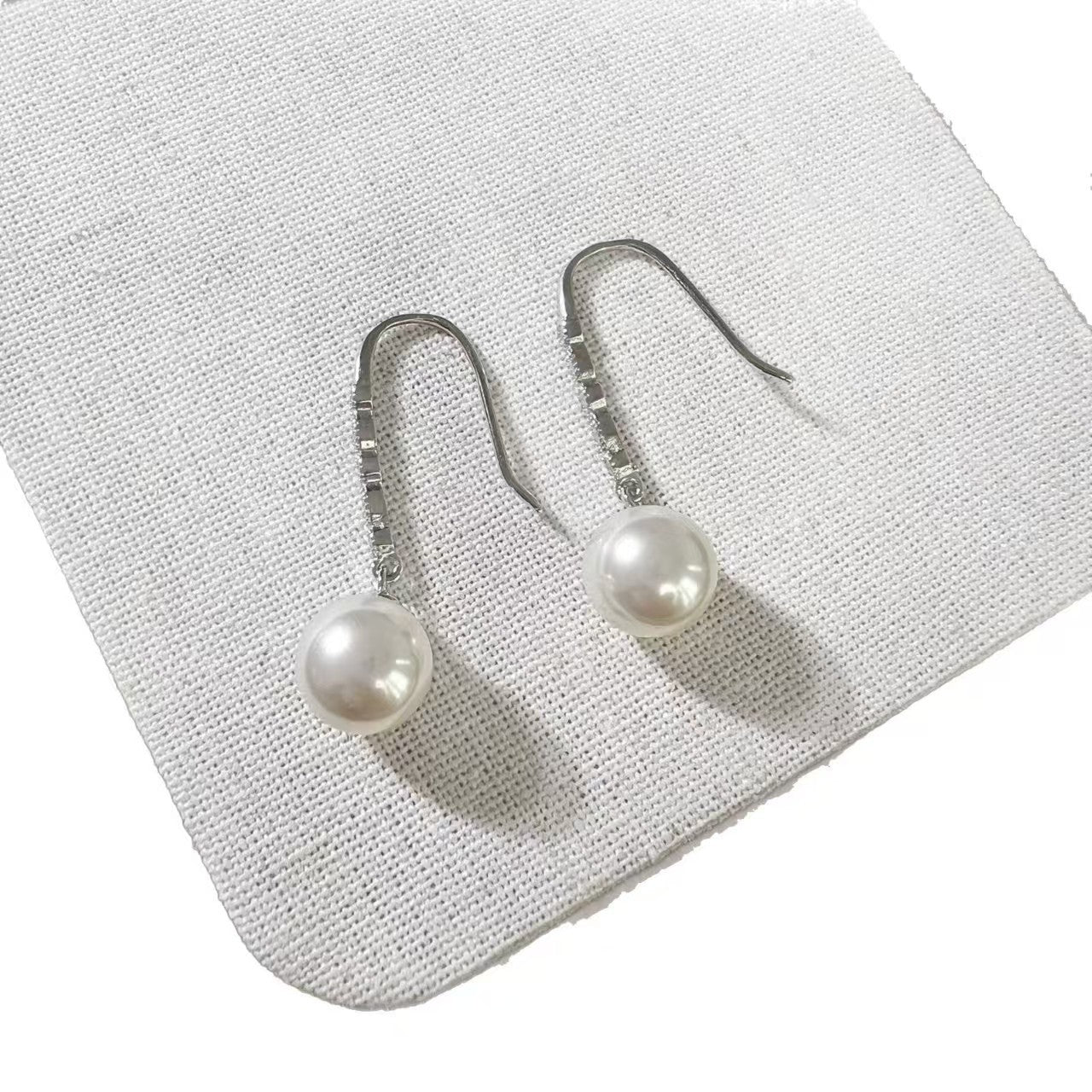 S925 Sterling Silver Pearl Tassel Earrings