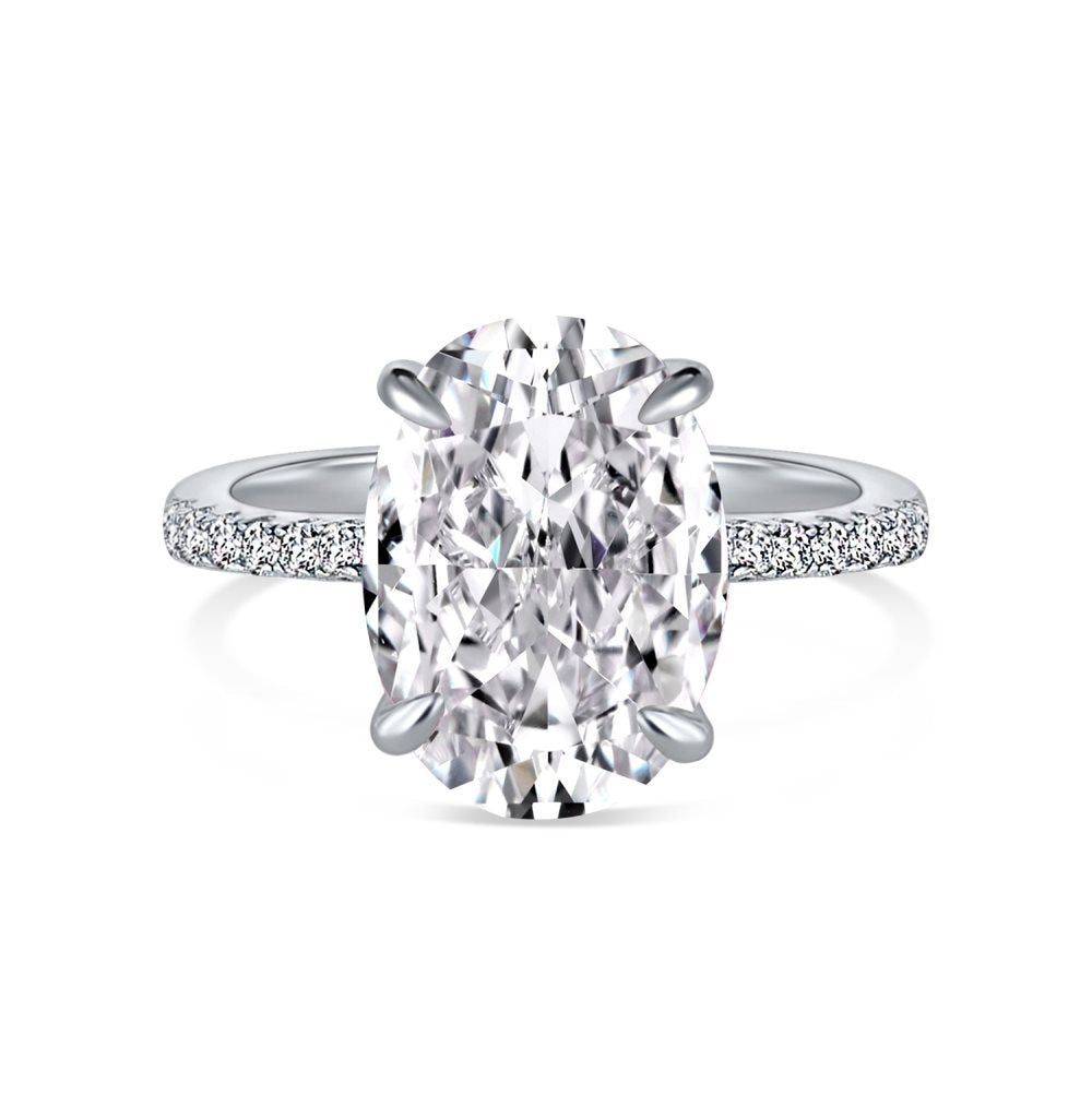 S925 Sterling Silver Ring for Women – Luxurious, High-End 8A Oval Colored Ice-Flower Cut Zircon