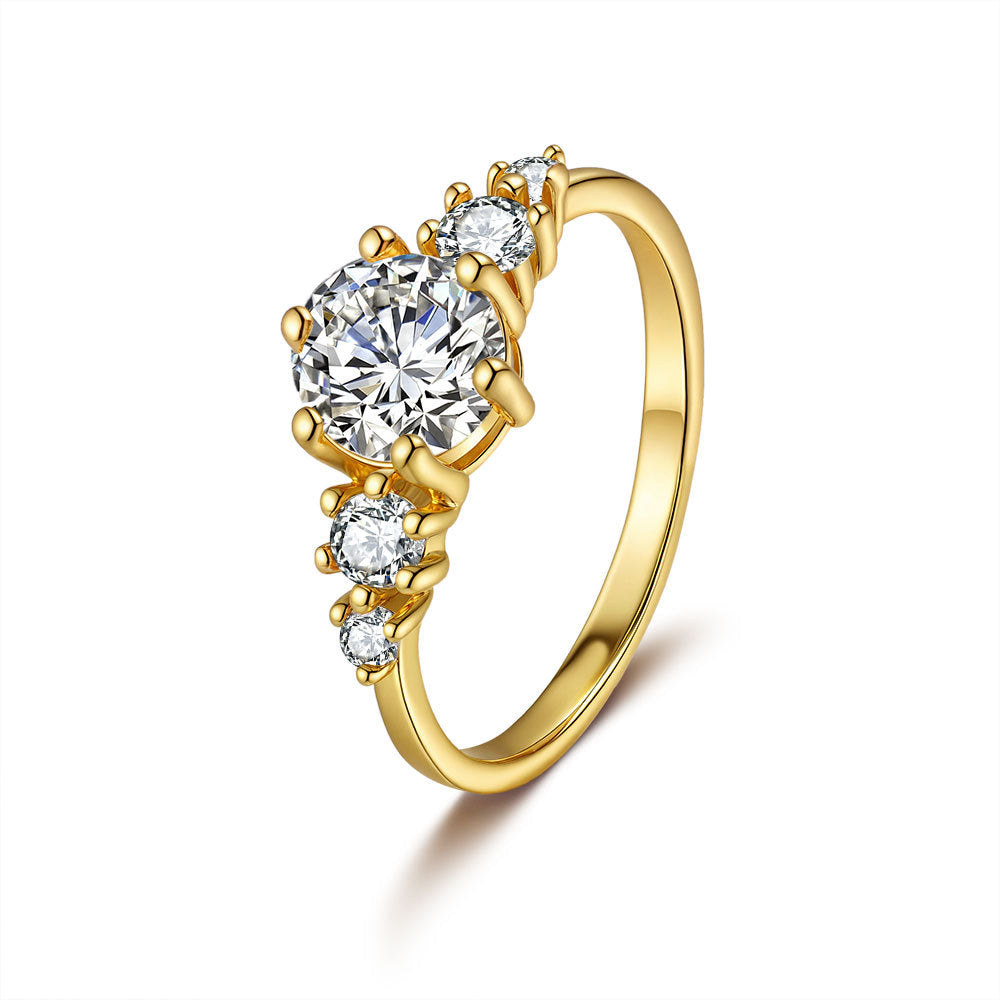 S925 Sterling Silver Ring with Gemstone