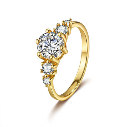 S925 Sterling Silver Ring with Gemstone