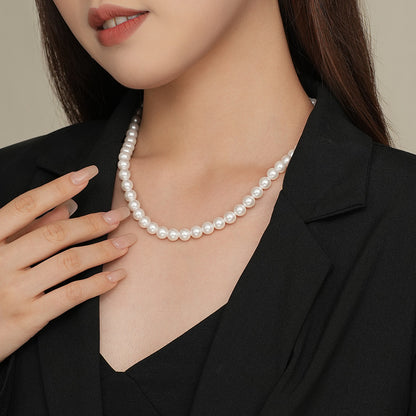 S925 Sterling Silver Round Bead Necklace