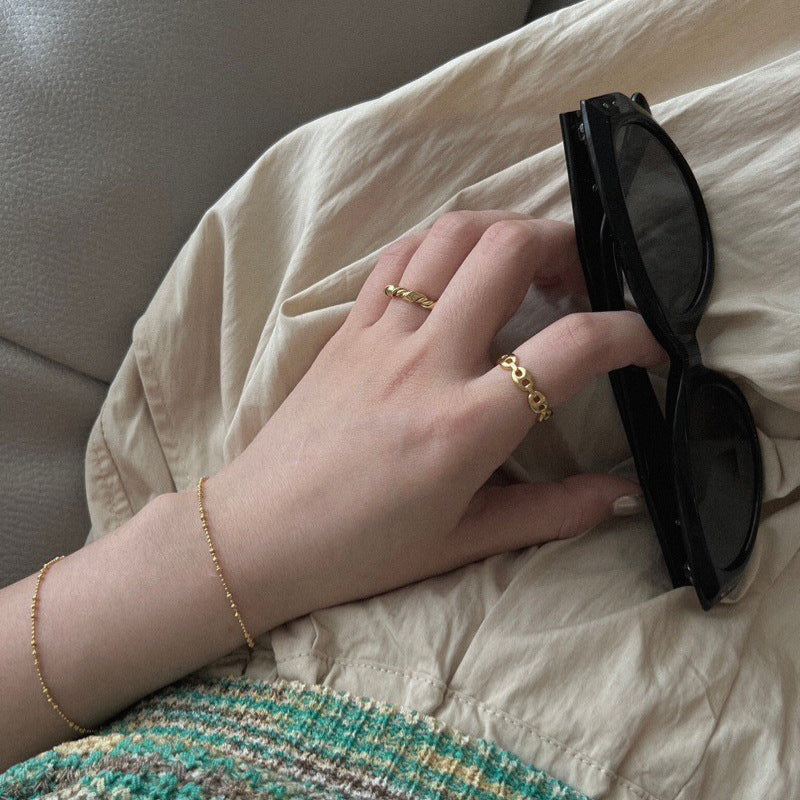 S925 Sterling Silver Wrap Knot Open Ring for Women