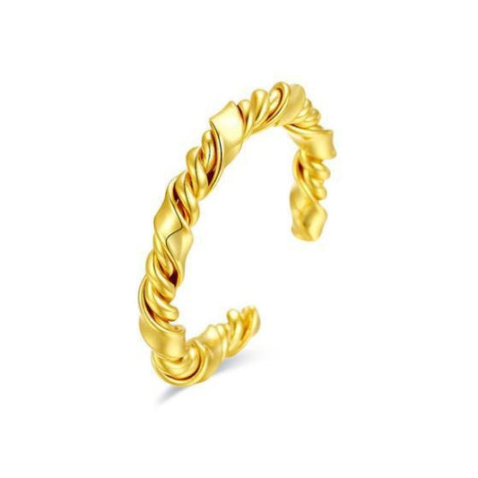 S925 Sterling Silver Wrap Knot Open Ring for Women