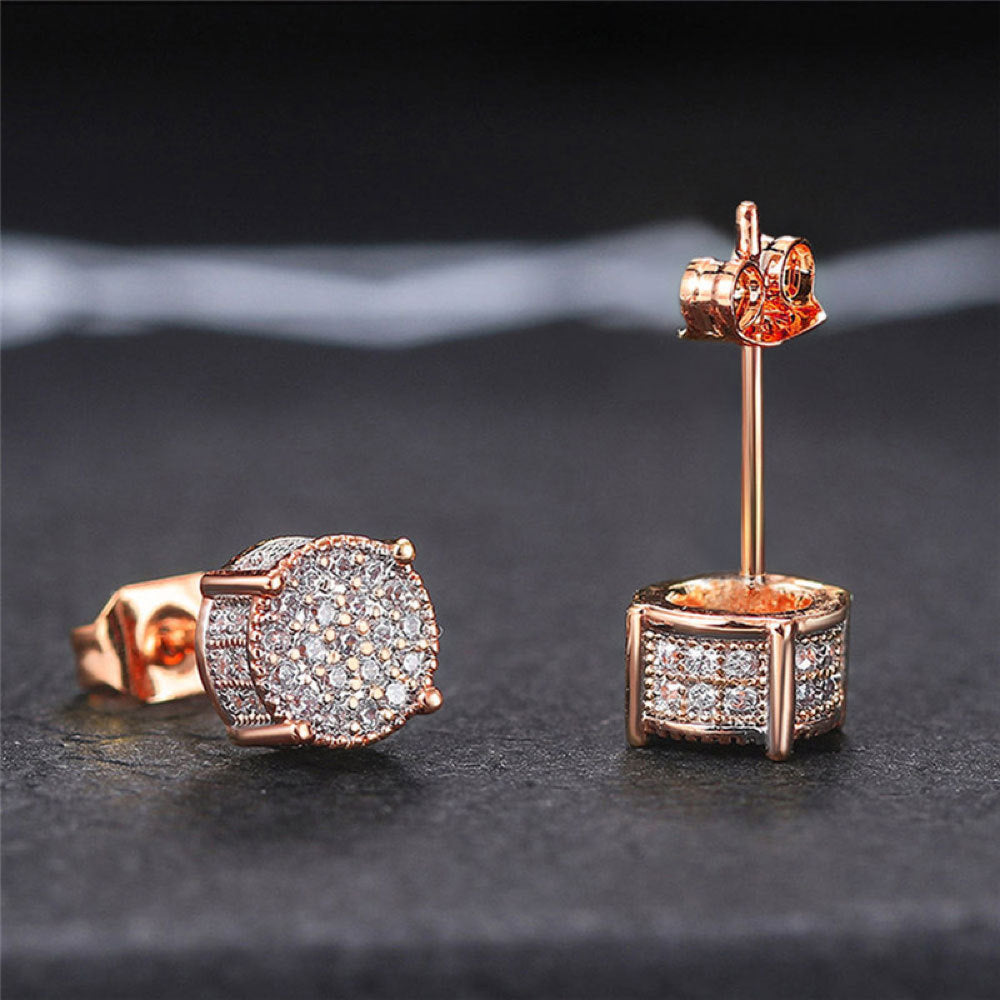 S925 Sterling Silver Zircon Heart Earrings