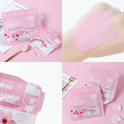Sakura Mud Face Mask Deep Cleansing