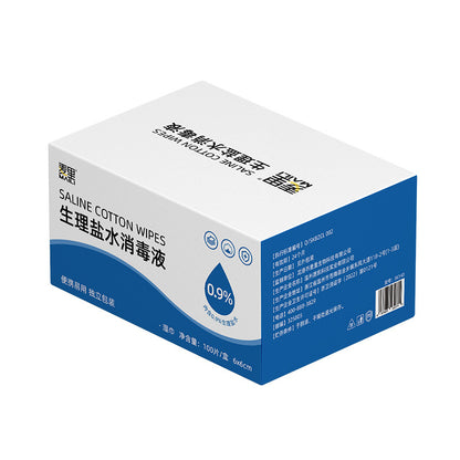 Saline Cotton Cleansing Pads for Skin Care