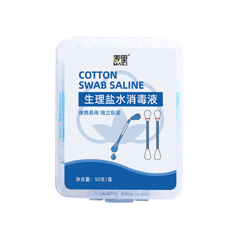 Saline Cotton Cleansing Pads for Skin Care
