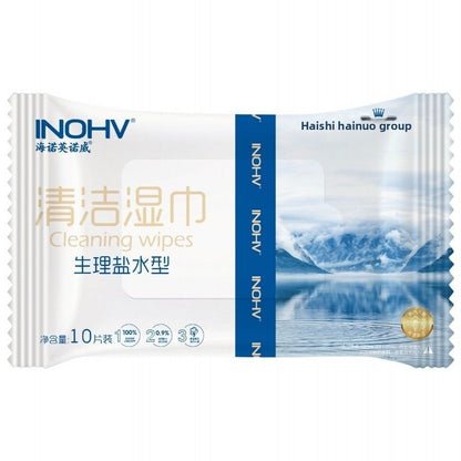 Saltwater cleaning wipes