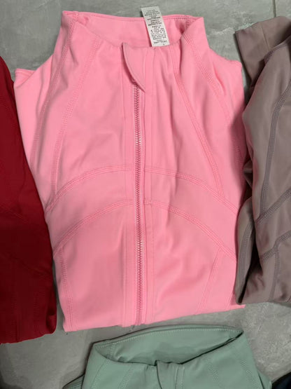 Same Define Zhao Ruth Yoga Jacket Slim-fit Sports Fitness Jacket Women's Top Autumn and Winter
