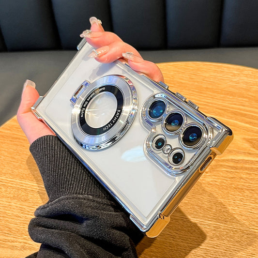 Samsung Phone Case with Magnetic Stand and Lens Protection