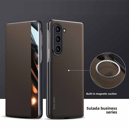 Samsung Z Fold Magnetic Leather Case with Card Slots