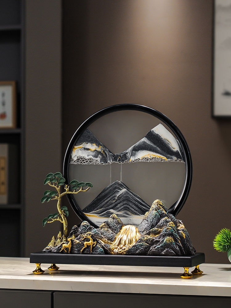 Sand painting iron decorative item