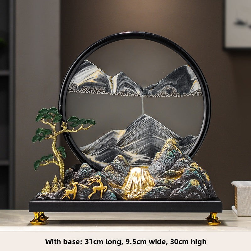 Sand painting iron decorative item