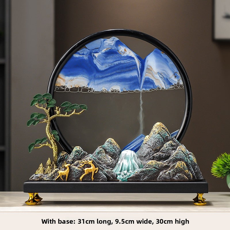 Sand painting iron decorative item
