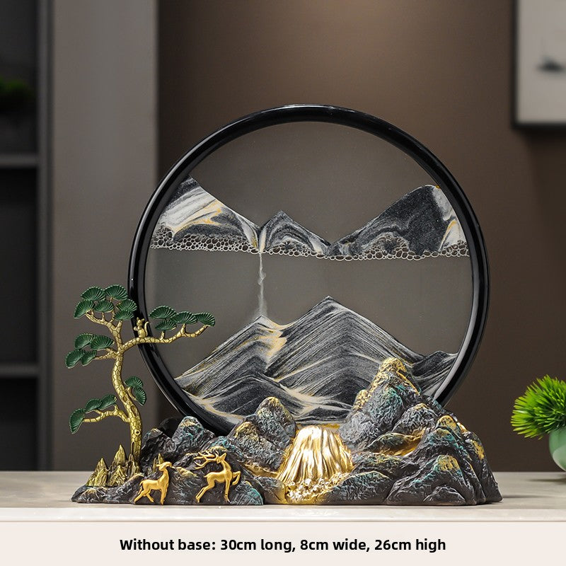 Sand painting iron decorative item