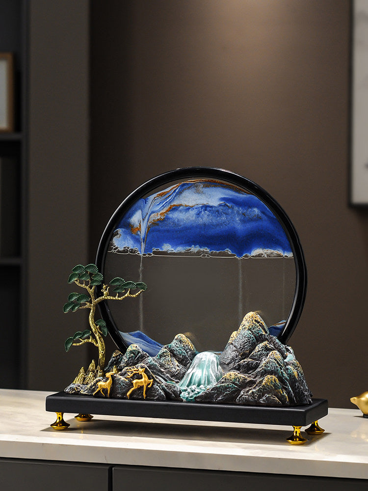 Sand painting iron decorative item
