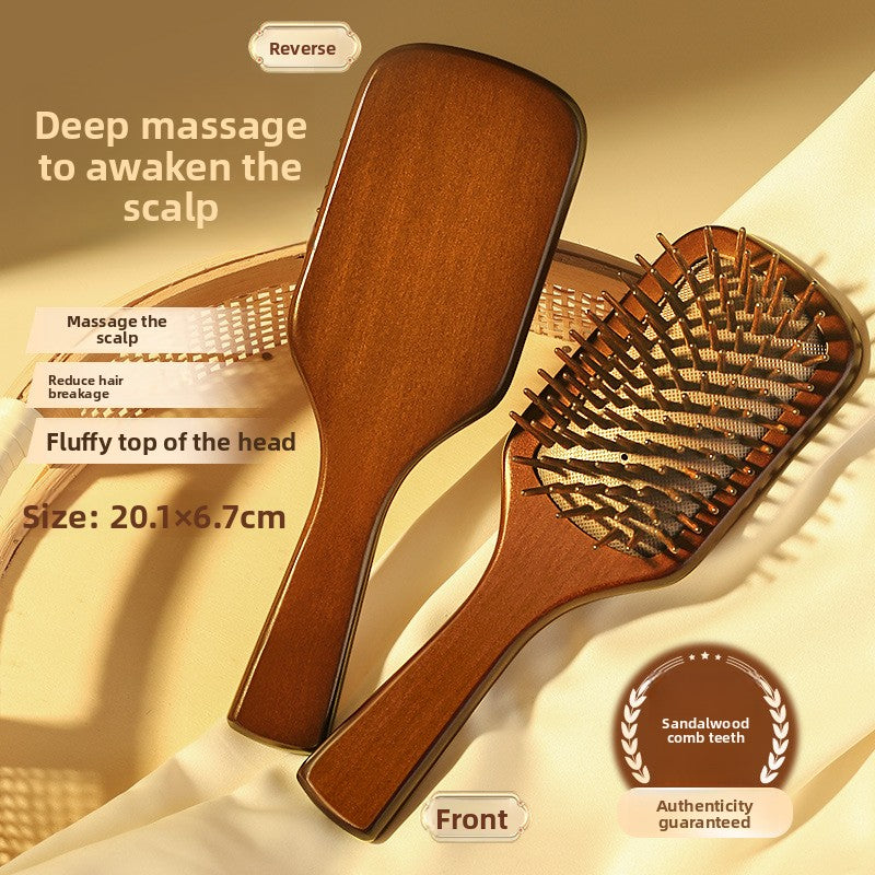 Sandalwood Air Cushion Massage Comb Portable Anti-static