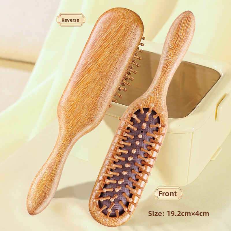 Sandalwood Air Cushion Massage Comb Portable Anti-static