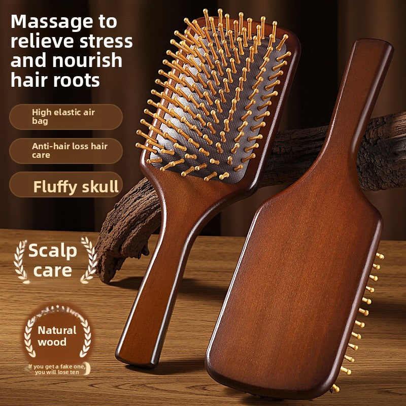 Sandalwood Air Cushion Massage Comb Portable Anti-static
