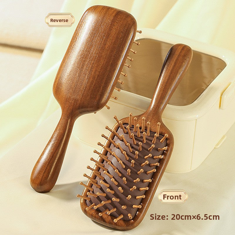 Sandalwood Air Cushion Massage Comb Portable Anti-static