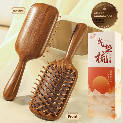 Sandalwood Air Cushion Massage Comb Portable Anti-static