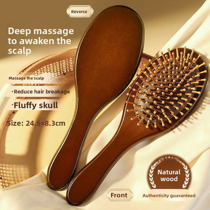 Sandalwood Air Cushion Massage Comb Portable Anti-static