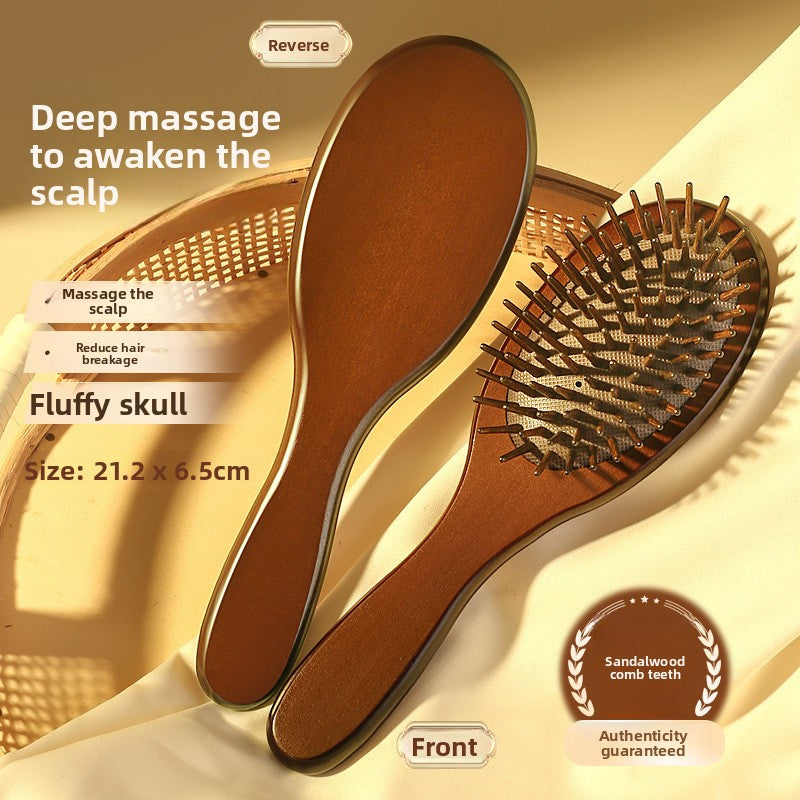 Sandalwood Air Cushion Massage Comb Portable Anti-static