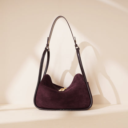 Sandblasted shoulder bag
