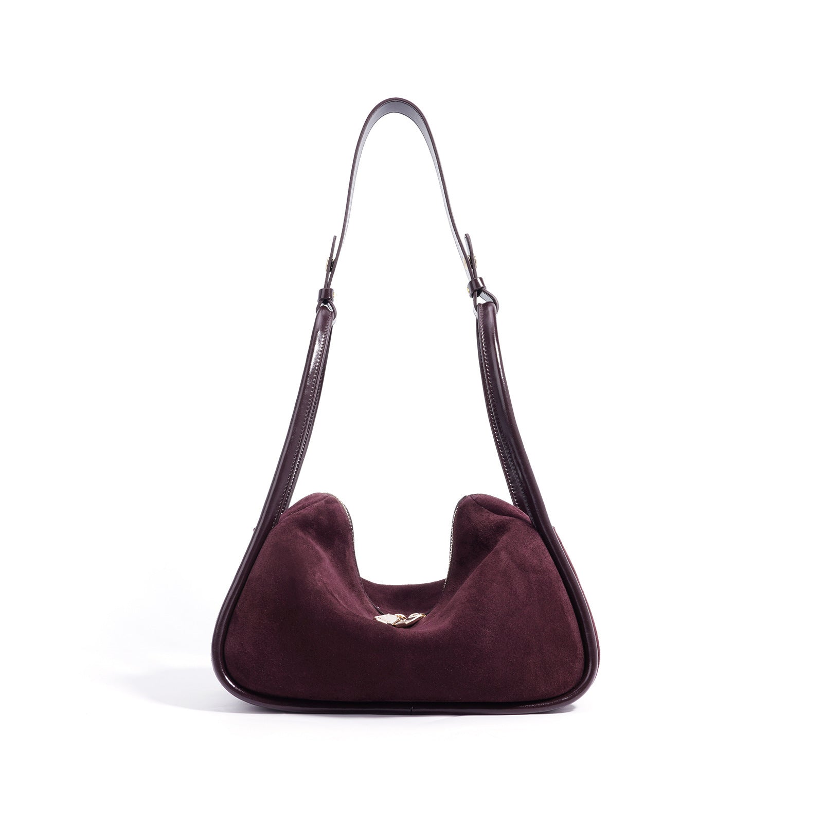 Sandblasted shoulder bag