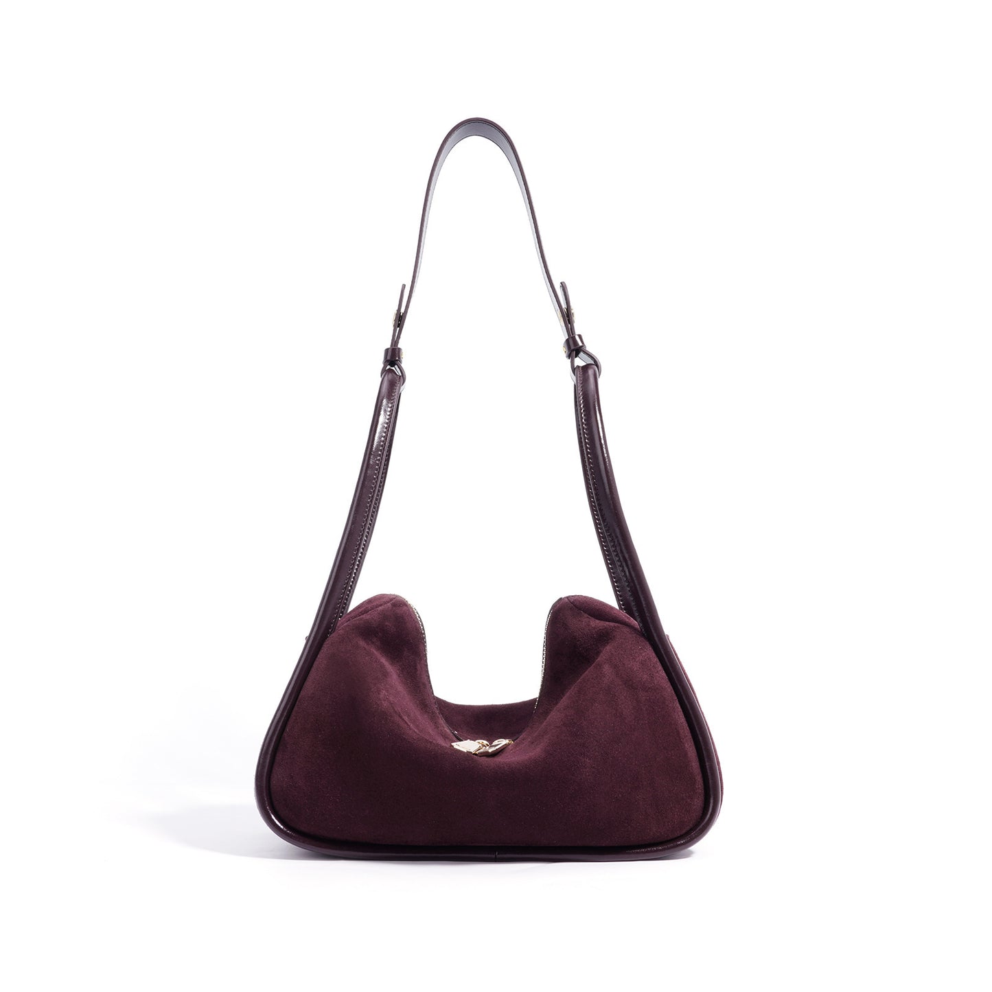 Sandblasted shoulder bag