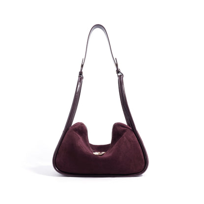 Sandblasted shoulder bag