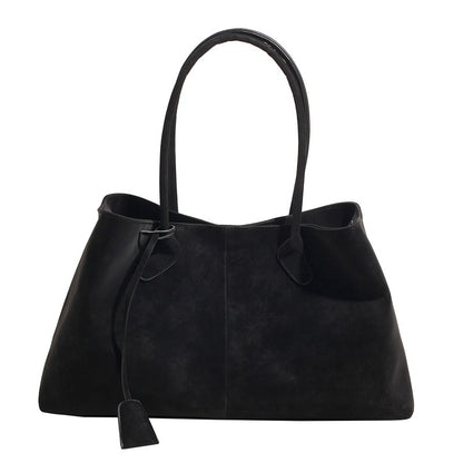 Sandblasted texture tote bag