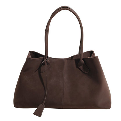 Sandblasted texture tote bag