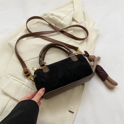 Sanded texture minimalist vintage handbag