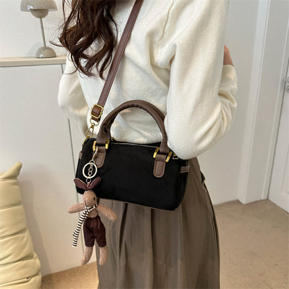 Sanded texture minimalist vintage handbag