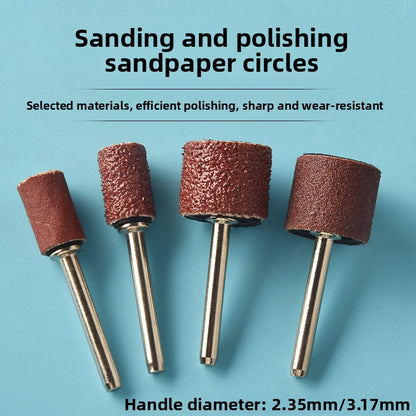 Sandpaper ring grinding head