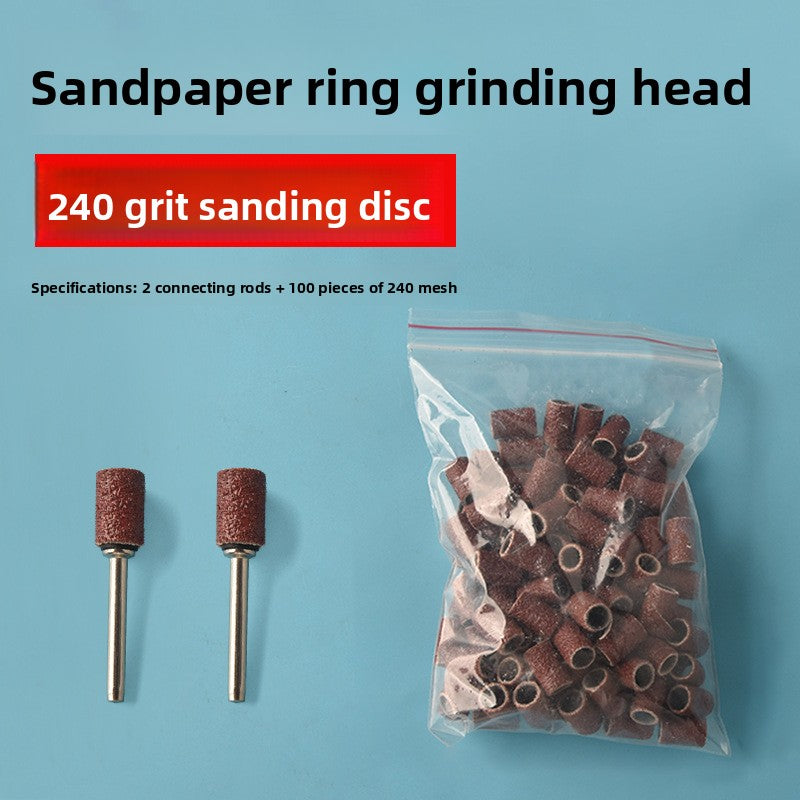 Sandpaper ring grinding head