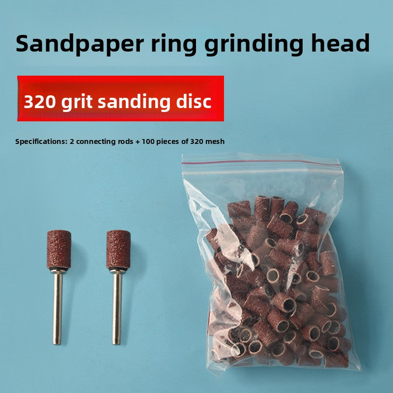 Sandpaper ring grinding head