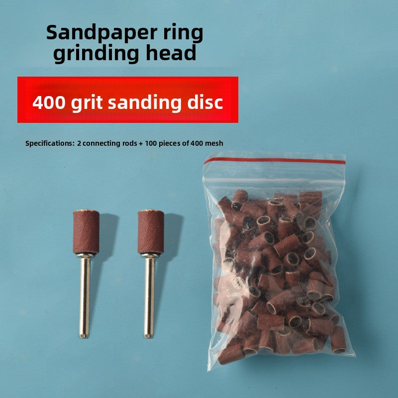 Sandpaper ring grinding head