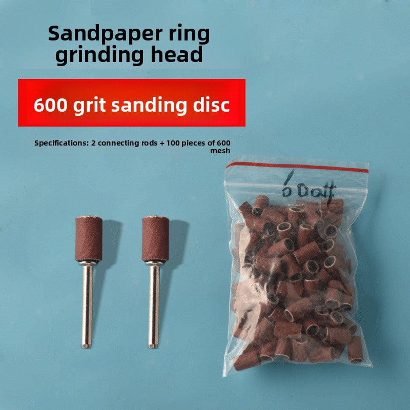 Sandpaper ring grinding head